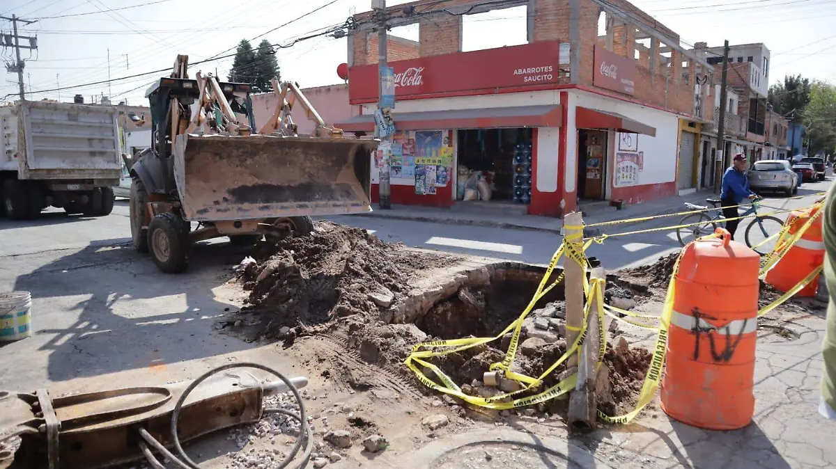 trabajos en el drenaje